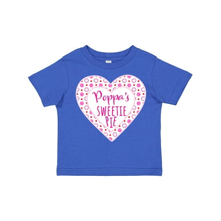 

Inktastic Poppa s Sweetie Pie with Pink Hearts Gift Toddler Boy or Toddler Girl T-Shirt