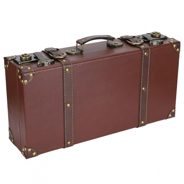 Wood Storage Box Wood Retro Hand Background Wall Decoration Collection Supplies 1329A Brown Trumpet