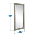 thumbnail image 4 of Home Imports Emporium Kathleen Deluxe Rustic Floor Mirror Vintage Oak, 4 of 6