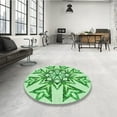 thumbnail image 3 of Ahgly Company Indoor Rectangle Patterned Light Green Area Rugs, 2' x 5', 3 of 6