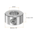 thumbnail image 2 of Uxcell 7/16" Bore 304 Stainless Steel Set Screw Shaft Collars, 7/8" OD, 7/16" Width, 2 of 6