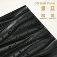 thumbnail image 5 of 20 Pack 3D Wall Panels for Interior Wall Decor, 11.8''x11.8'' Black Accent Textured Wall Panels, Wall Covering Panles for Living Room, Gaming Room, TV Background, Cover 19.4 Sq.Ft, 5 of 7