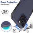 thumbnail image 3 of TECH CIRCLE Back Cover Case, for iPhone 16 Case 6.1-Inch (2024), Plastic Shell Silicone Protective Shockproof Phone Case, Slim Fit Lightweight Basic Case for Women Men, Darkblue, 3 of 5