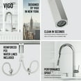 thumbnail image 3 of VIGO  Hart Hexad Pull-Down Kitchen Faucet Stainless Steel Faucet with Soap Dispenser Metal Finish, 3 of 10