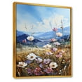 thumbnail image 2 of Designart "Mountain'S White Wildflower Serenity I" Wildflowers Floater Framed Canvas Art Print, 2 of 5