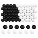thumbnail image 1 of Paquete de 60 Cuentas de Silicona de 15 Mm, Pulsera, Collar, JoyeríA, Negro + Blanco, 1 of 5
