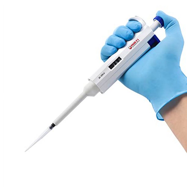 FOUR ES ScIENTIFIc 20200uL Single channel Micropipette, High Accuracy