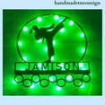 thumbnail image 4 of Handmadetneonsign Karate Girl Medal Hanger, Karate Metal Holder, Martial Arts House Metal Wall Decor 038346, 4 of 5