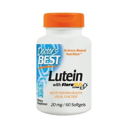 Doctor's Best Lutein with FloraGLO, Gluten Free, Vision Support, 60