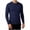 Navy, variant on Atkumj Men Undershirts Casual Ribbed Vertical Rib Knit Crew Neck Sweaters Versatile Slim Fit Solid Color Long Sleeve Mens Pullover Sweaters for Fall Winter M