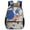 Color-2, variant on Colorful Dotted Circle Burst Art Oxford Backpack Multi Compartment Casual Carry Bag