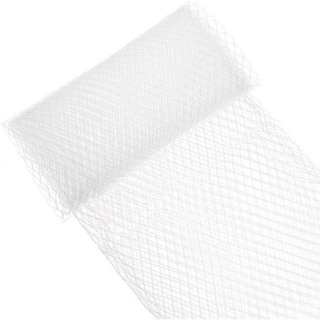 1 Yards Birdcage Veil Netting Fabric 39inch White Russian Millinery Netting Tulle Fabric Mesh Hat Veil for Wedding Decor DIY Bridal Veil Dress