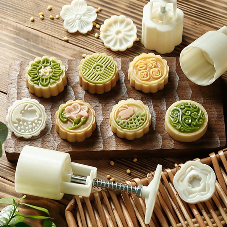 30g/50g Sweet-scented Osmanthus Mooncake Mold Hand-pressed Handmade Pastry  Household Baking Mid-Autumn Supplies Embossing Mold