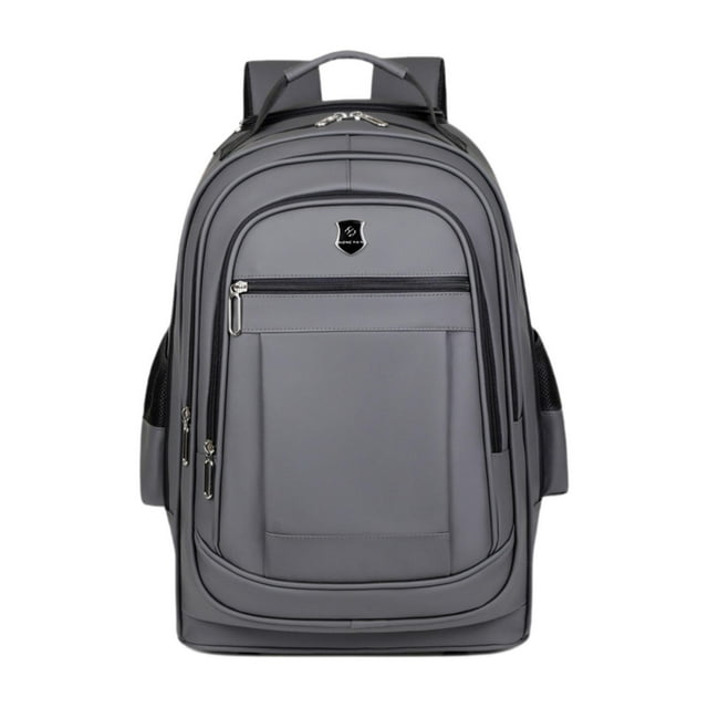 Bunblic Rolling Backpack Carry on Luggage Bag Multifunctional Large Capacity Computer Backpack Laptop Backpack with Wheels for Travel Gray