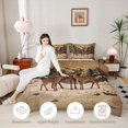 thumbnail image 3 of Castle Fairy Vintage Winter Spotted Deer Twin Comforter Sets 2pcs,Snowy Pine Mountain Bedding Set,Sepia White Cream,Black Reversible,1 Comforter and 1 Pillowcase, 3 of 6