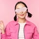 thumbnail image 5 of Máscara de ojos de seda con doce constelaciones, tira de sujeción que se adapta a la forma del rostro, correa para una máscara para dormir suave y cómoda (rosa), 5 of 5