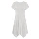 thumbnail image 5 of Mujeres Manga Corta Tops Estilo Casual Cuello Redondo Sólido Irregular Doblado Vestido, Vestido de Manga Corta para las Mujeres Falda Primavera Verano Diario, 5 of 7