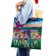 thumbnail image 4 of Equestria Girls Bolso de tela con estampado de lienzo para mujer, bolsa de compras reutilizable y estética, con cremallera interior, regalo para mujer,40*45cm., 4 of 6