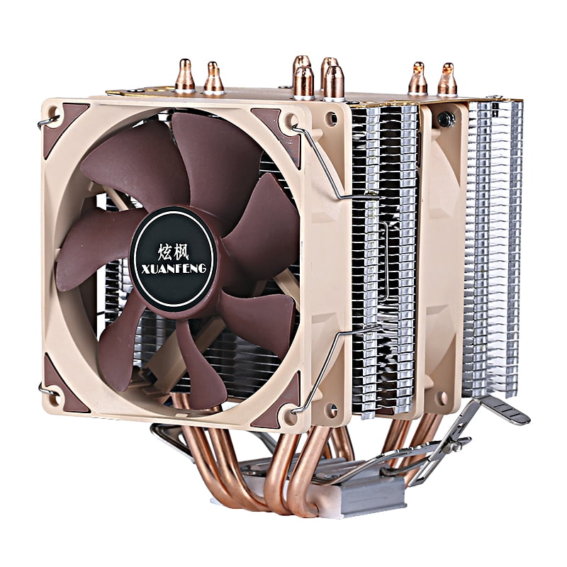 Twin Towers 9cm 4 Heat Pipe Cooler Air-cooled CPU Cooling Fan Suitable For Installing LGA2011 2099 2066 X79 X99 X299 E5 E3 AMD