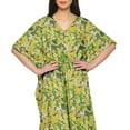thumbnail image 4 of Moomaya Long Caftan Maxi Dress Beach Swimwear Cover Up Womens Kaftan Plus Size - 2XL-3XL, 4 of 6
