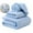 Light Blue, variant on Bath Sheets Extra Large Bath Towels Set of 3 for Adults Soft Quick Dry Lightweight Lint Free Absorbent Stripe Microfiber Shower Towels(27.5x55.1" and 13.7×29.5" and 9.8x23.6")