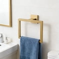 thumbnail image 5 of Modern Square Towel Ring Wall Mounted Durable Stainless Steel Hand Towel Holder for Bathroom Kitchen and Restroom, 5 of 6