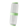 thumbnail image 4 of Portacepillos de dientes, Estuche de viaje para cepillos de dientes con tapa, Contenedor para cepillos de dientes, 2 piezas verde, 4 of 9