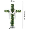 thumbnail image 3 of HLONK Foldable Christmas Tree Foldable Christmas Tree Pre-Lit Artificial Christmas Outdoor Staked Twinkling Christmas Trees with LED Light Easter Decorations, 3 of 4
