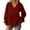 Wine, variant on Timegard Womens Fall Sweatshirts V Neck Long Sleeve Pullover No Hood Loose Athletic Running Tops Size S-XXL