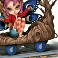 thumbnail image 4 of The Hamilton Collection All Aboard the Halloween Express Figurine Collection Issue #3 Furr-ociously Friendly Fairy in Frankenstein Bride Costume Handcrafted by Jasmine Becket-Griffith 4.25-Inches, 4 of 4