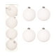 thumbnail image 2 of Adornos Navideños de Calabaza Flocada - Bolas Flocadas Rojas y Blancas de 12 Cm para Colgar En El Árbol | Juego de 4 Accesorios y Regalos Navideños, 2 of 6