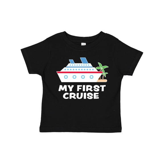 Inktastic My First Cruise with Cruise Ship and Palm Trees Boys or Girls Toddler T-Shirt
