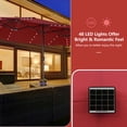 thumbnail image 3 of Aimee Lii 11 Pieces Patio Dining Set with 15 Feet Double-Sided Patio Umbrella and Base, Modern Patio Furniture for Outdoor Backyard Pool Deck-Wine, 3 of 11