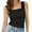 Black, variant on Wyobmus Tank Tops for Women Sleeveless Square Neck Wide Straps Crop Shirt Casual Floral Jacquard Slim Fit Crop Cami Vest Tops Pink