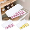 thumbnail image 2 of 4 PCS Ice Trays for Freezer - 14 Cubes, Easy to Release Silicone Ice Trays with Lids, Reusable Ice Tray, Stackable for Drinks and Ice Coffee, Summer Home Bar Accessories & Party Supplies (Mixed), 2 of 5