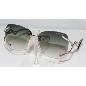 SWAROVSKI SK 0280-H 16B Sunglasses Silver Frame Smoke  display picture 1