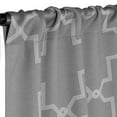 thumbnail image 2 of Superior Trellis Blackout Grommet Curtain Panel Pair, Set of 2 Curtains, 52"W x 63"L, Silver, 2 of 6