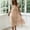 *Khaki, variant on ClodeEU Women's Square Neck Puff Sleeve Tiered Midi Dress,Casual Flowy A-Line Swing Sundress Pink,Women's Plus L
