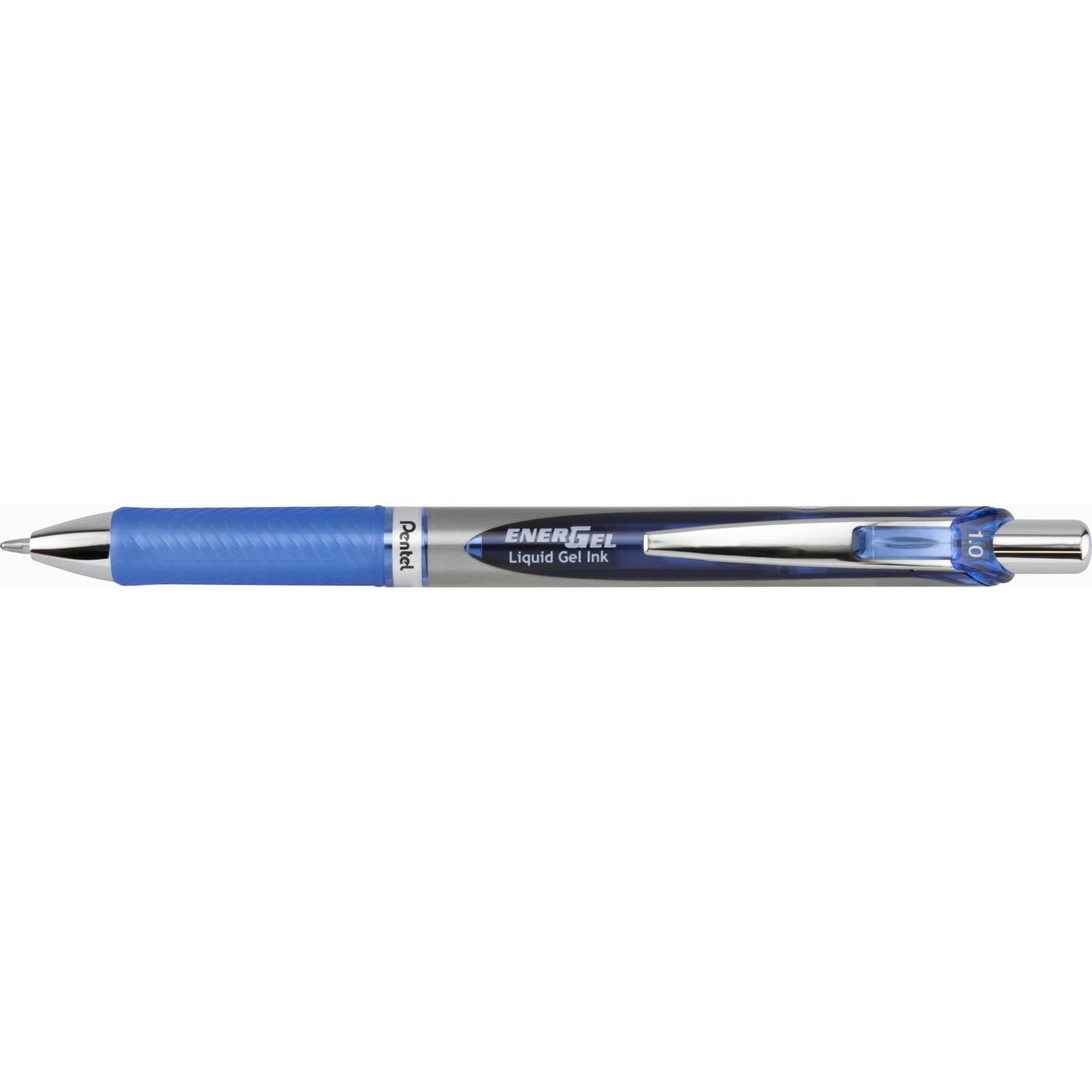 Pentel EnerGel RTX Retractable Gel Pen, 1.0mm Bold Metal Tip, Blue Ink