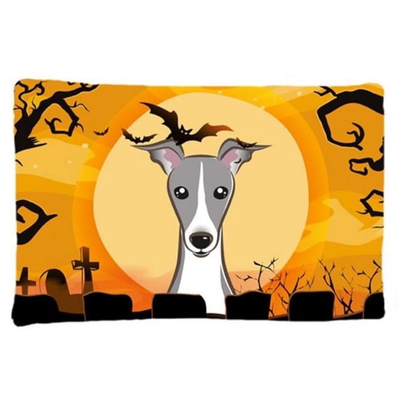 Halloween Italian Greyhound Fabric Standard Pillowcase