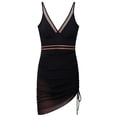 thumbnail image 4 of Fewfanhot Womens Swimsuit One Piece Swimsuit, Wrap Tummy Control Swim Bathing Suits Ruched V Neck Mesh Swimwear, 4 of 4
