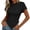 Black, variant on Women's Casual Basic Going Out Crop Tops Slim Fit Short Sleeve Crew Neck Tight T Shirts 2026