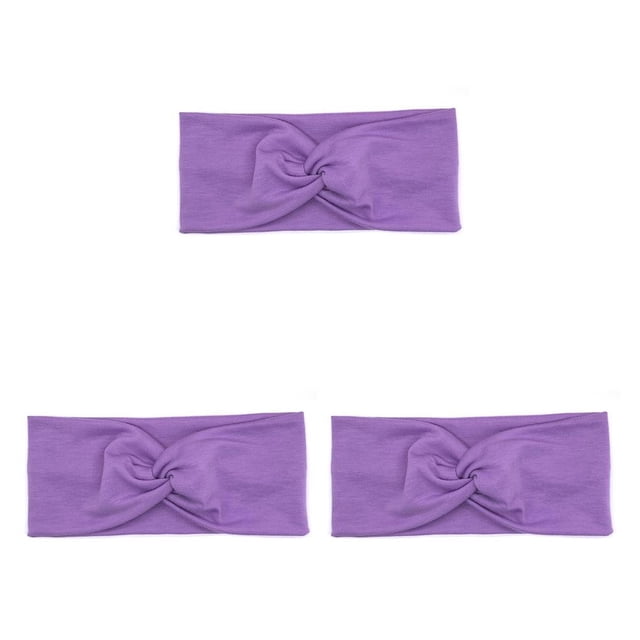 Minnieouse Diadema de ganchillo Banda para la cabeza deportiva Tie-dye Sweatband Accesorios para el peinado del cabello para Sporting Yoga Gym Púrpura Type1 NO1 Minnieouse CBP386431