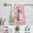 thumbnail image 5 of Dreamtimes Valentine's Day Cute Animals Hand Towels 2 PCS, Cartoon Heart Llama Unicorn Kitchen Towel Ultra Soft and Highly Absorbent,Decorative Fingertip Face Towel for Bathroom Hotel, 28.3"x14.4", 5 of 6