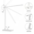 thumbnail image 6 of Lepro LED Dimmable Reading Desk Lamp with USB Charging Port, 15W 96 LEDs 550 Lumens Soft Light Eye-Care, Suitable for Home Work, Study, College Dorm, White, 6 of 10