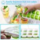 thumbnail image 2 of Bandeja para cubitos de hielo, juego de 4 moldes para cubitos de hielo con tapa, 14 bandejas para cubitos de hielo de silicona, sin BPA, 2 of 5