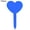 Blue, variant on Visland 100pcs Garden Plant Labels Waterproof Plastic Plant Nursery Markers Heart-Shaped Plant Name Sign Tag Outdoor Indoor Stakes Stick for Seed Potted Herbs Flowers Vegetables Flowers
