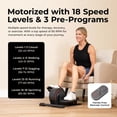 thumbnail image 3 of Sunny Health & Fitness Smart Under Desk Electric Motorized Elliptical Machine Rehibition Therapy Trainer SF-E3959SMARTG, 3 of 9