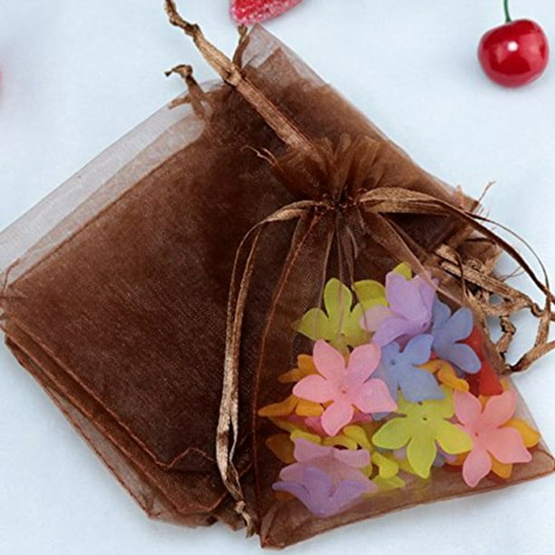100Pcs Organza Bags Organza Gift Bags Small Bags for Jewelry  Drawstring,Drawstring Gift Bags,Small Mesh Bags Drawstring,Mesh Gift Bags  Drawstring