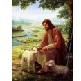 thumbnail image 1 of Pintura de Diamantes Redondos Hugtrwg A1152 Serie Personajes Jesús Y Alpaca 30*40CM 22 Colores, 1 of 9